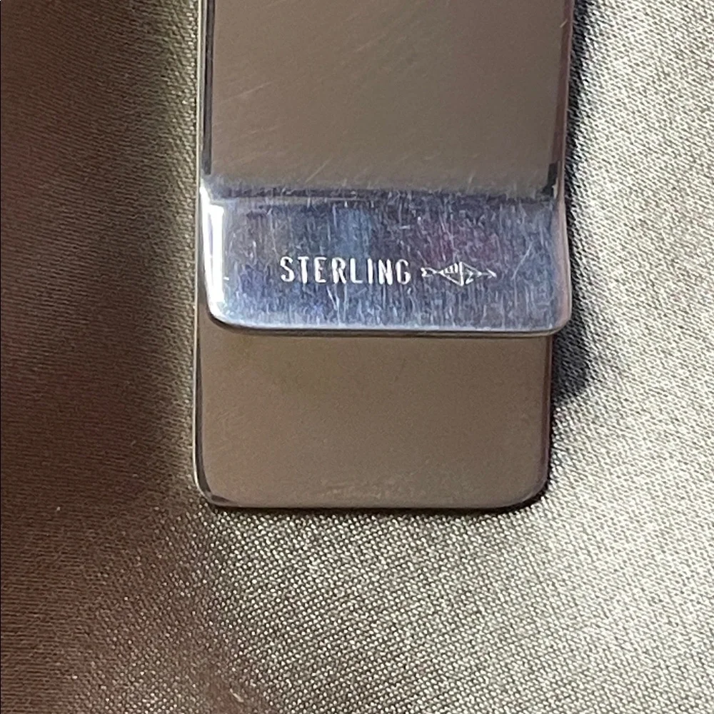 Estate Sterling Silver Money Clip 2.25”